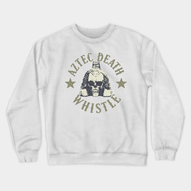 Aztec Death Whistle Crewneck Sweatshirt by Toby Wilkinson